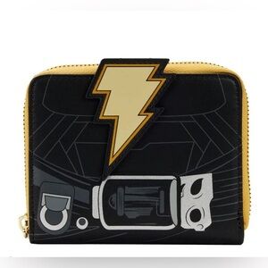 Loungefly DC Comics Black Adam  GLOW IN THE DARK Cosplay Zip Around Wallet